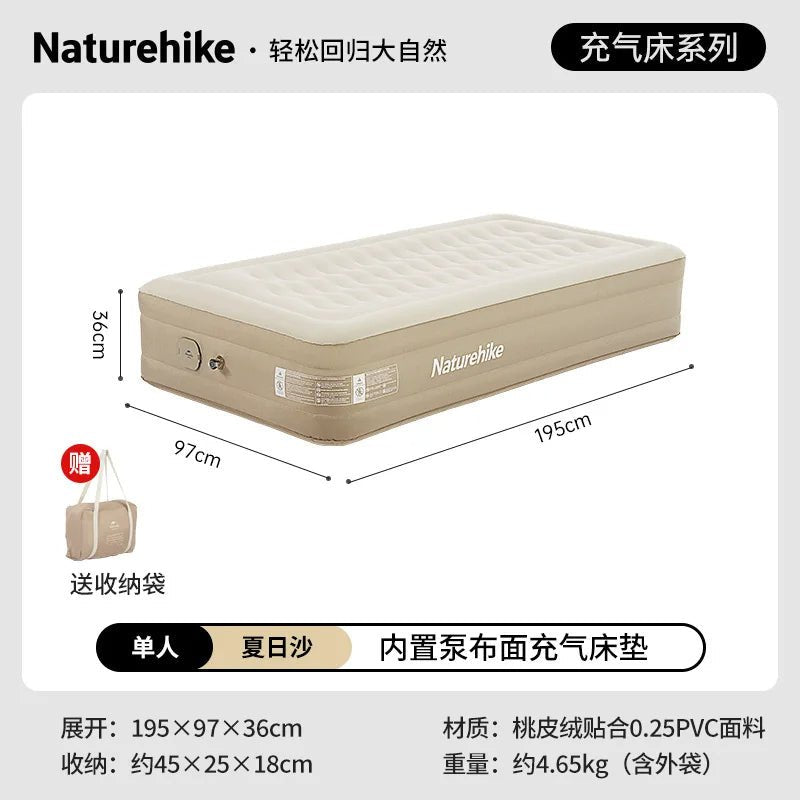 C36 inflatable mattress built - in pump - Naturexplore - Naturehike - CNH22DZ015 - Single