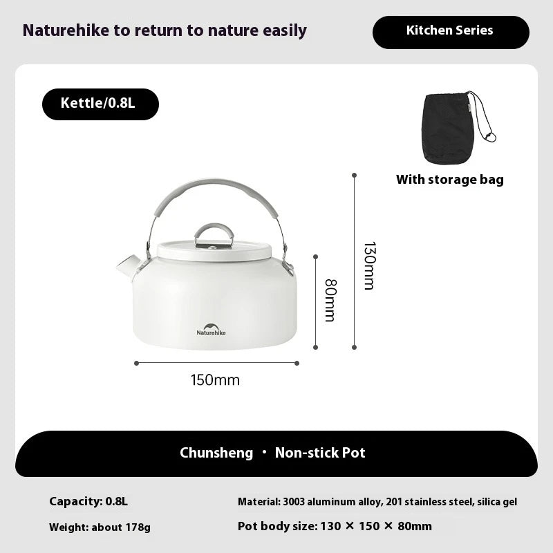 Ceramic Non - Stick Kettle - Naturexplore - Naturehike - CNK2450CF013 - 