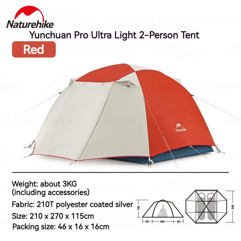 Cloud-Creek Pro Ultralight Freestanding Tent - Naturexplore - Naturehike - CNK2300ZP024 - Yellow