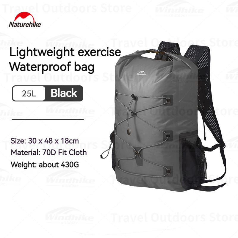 (Far Mountain) Lightweight shoulder waterproof bag - Naturexplore - Naturehike - CNH22BB003 - Black