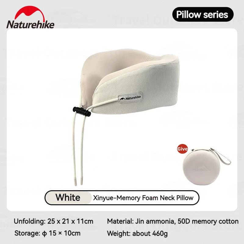 Memory Cotton Neck Pillow - Naturexplore - Naturehike - CNK2450WS019 - Khaki