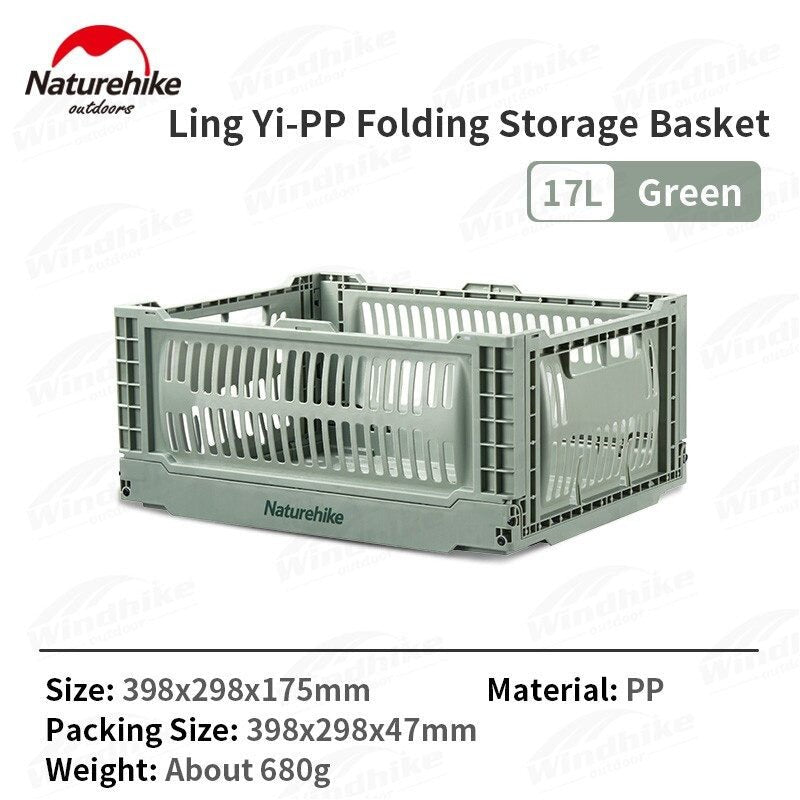 Naturehike Folding Storage basket - 17L - Naturexplore - Naturehike - NH21SNX06 - Green