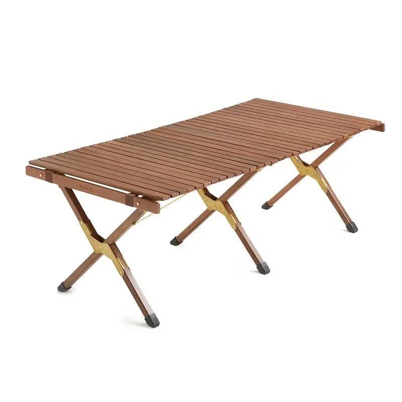 Naturehike Outdoor folding egg roll table - Beech - Naturexplore - Naturehike - NH19JJ009 - Walnut