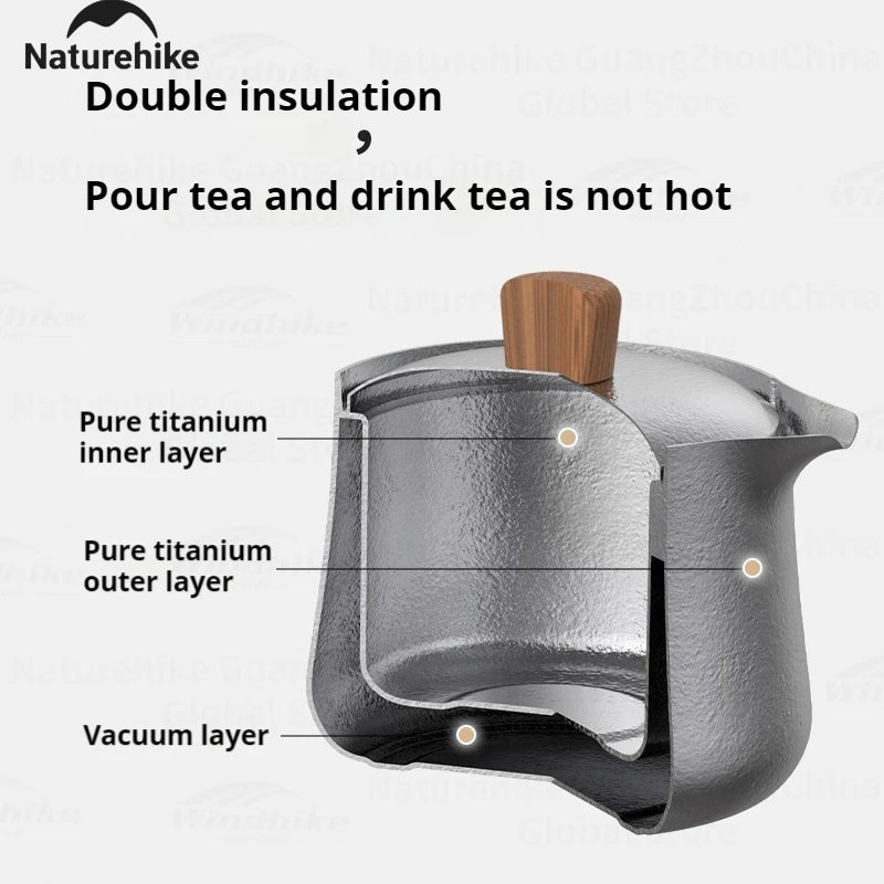 Naturehike Pure Titanium Tea Set - Naturexplore - Naturehike - CNK2450CF025 - 