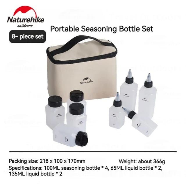 Naturehike seasoning bottle set - Naturexplore - Naturehike - CNH22CJ043 - 8 in 1