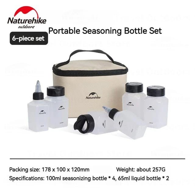 Naturehike seasoning bottle set - Naturexplore - Naturehike - CNH22CJ043 - 6 in 1