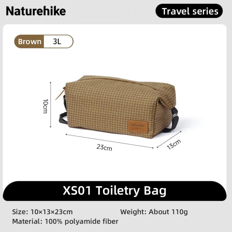 Naturehike XS01 Travelling Toiletry Bag 3L - Naturexplore - Naturehike - NH21LX001 - Brown