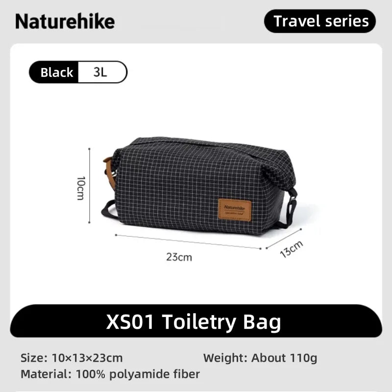 Naturehike XS01 Travelling Toiletry Bag 3L - Naturexplore - Naturehike - NH21LX001 - Black