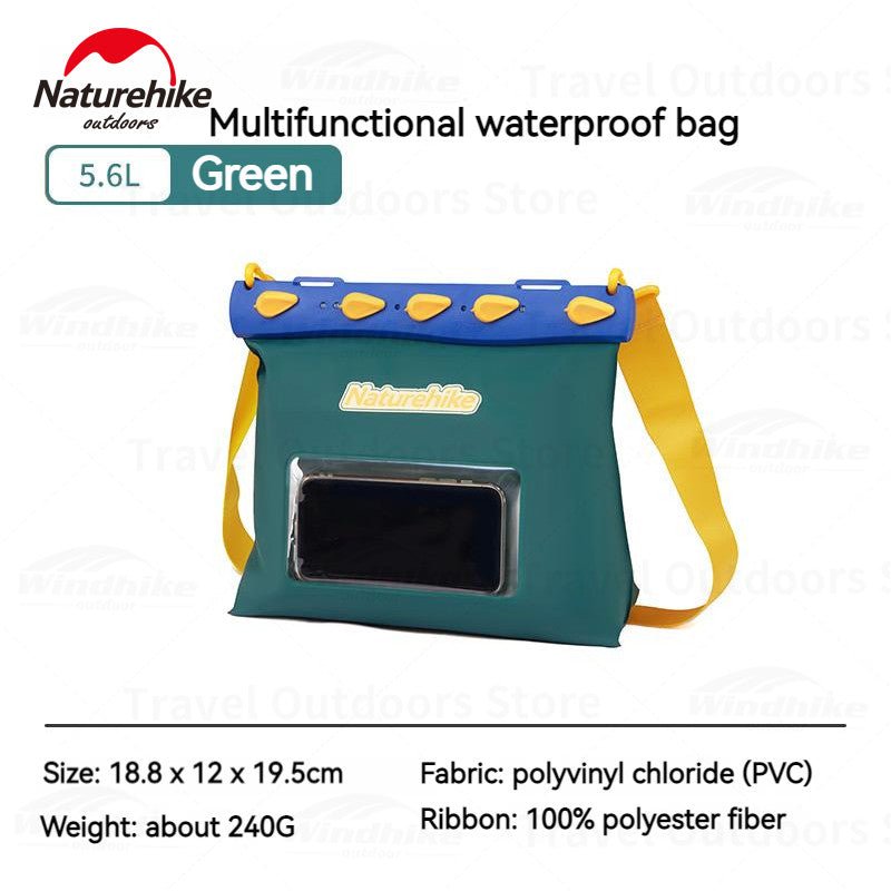 (QingYang) Multifunctional waterproof bag - Naturexplore - Naturehike - CNK2300BS016 - Green-5.6L