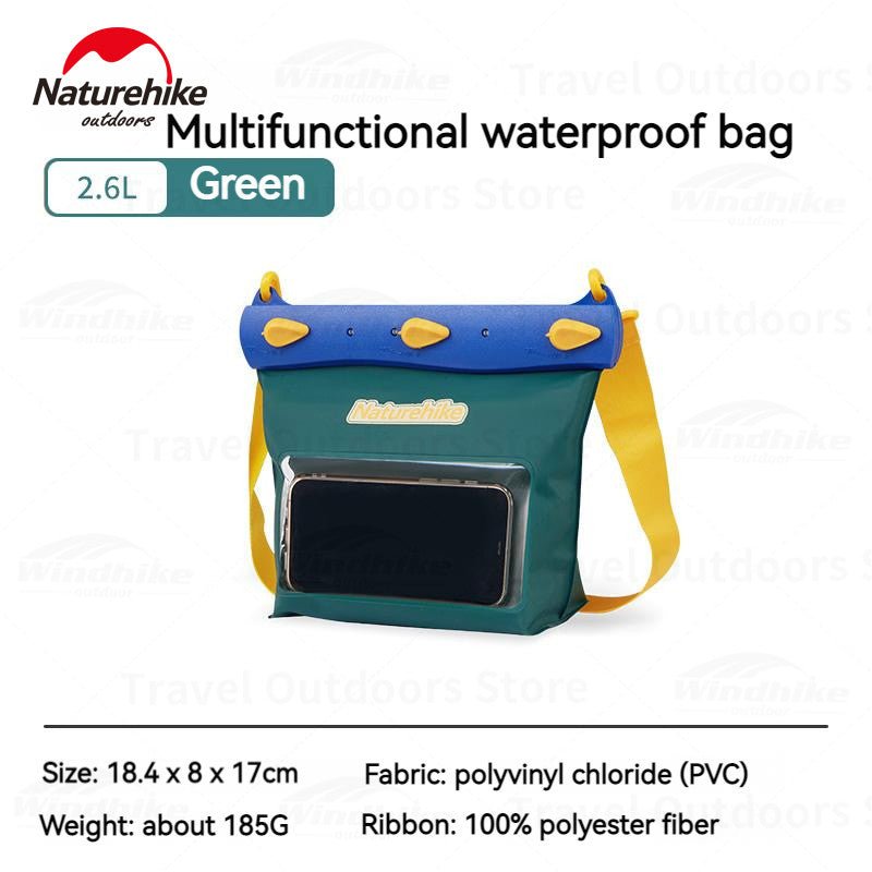 (QingYang) Multifunctional waterproof bag - Naturexplore - Naturehike - CNK2300BS016 - Green-2.6L