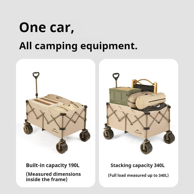 Rubik's Cube JL All Terrain Gathering Cart - Naturexplore - Naturehike - CNK2450JJ017 - Khaki 280L