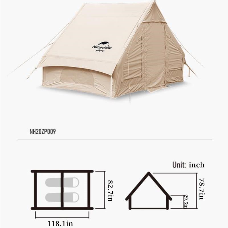 6.3 Air Pole Inflatable Glamping Tent - Naturexplore - Naturehike - NH20ZP009 - Tent Only