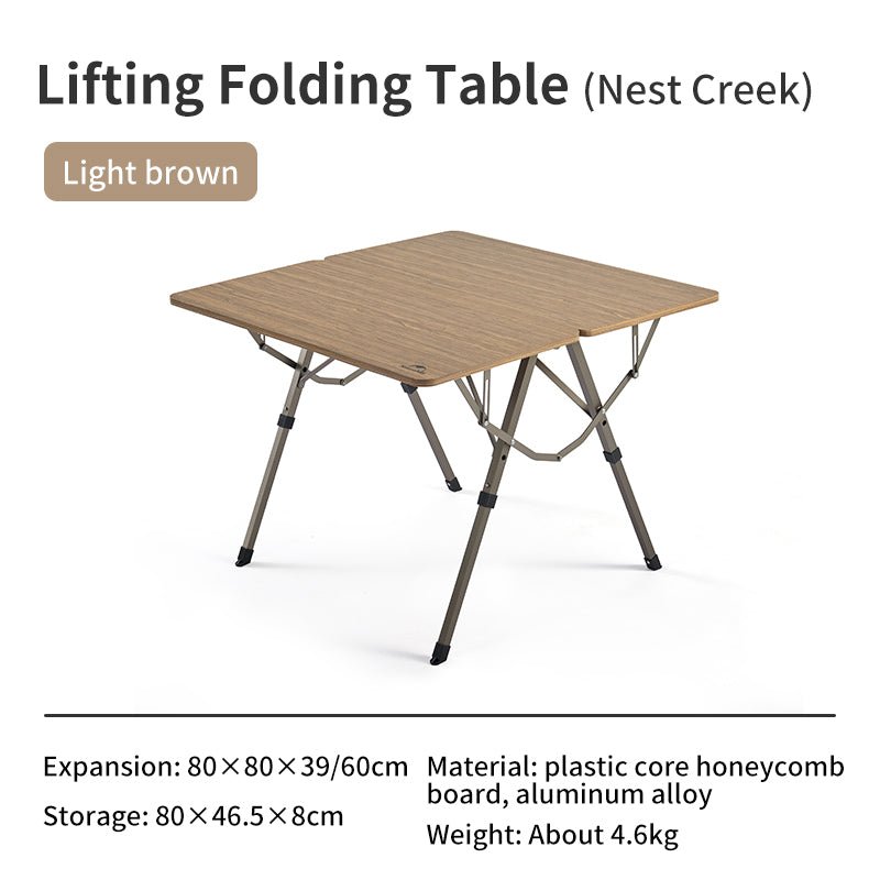 Adjustable height folding table - Naturexplore - Naturehike - CNH22JU054 -