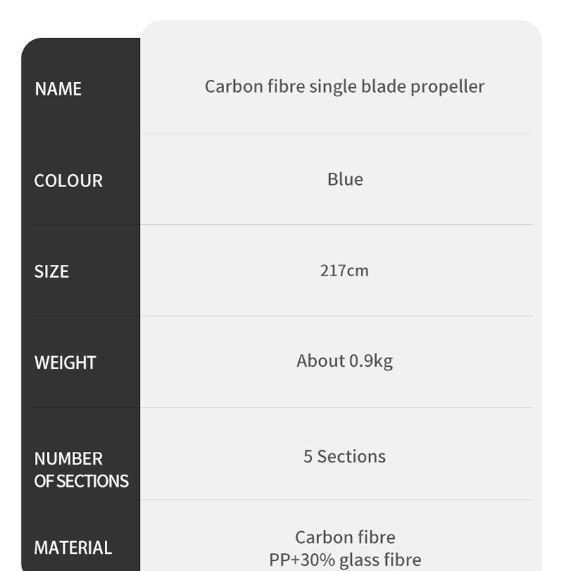 Carbon fiber single blade paddle - Naturexplore - Naturehike - CNK2300QT010 -