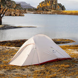 Cloud Up 1- Person UL Upgraded Hiking Tent - Naturexplore - Naturehike - NH18T010-T - Silicone light grey /red + mats