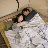 Double sleeping bag pattern with pillow - Naturexplore - Naturehike - NH21MSD06 - Polar bear