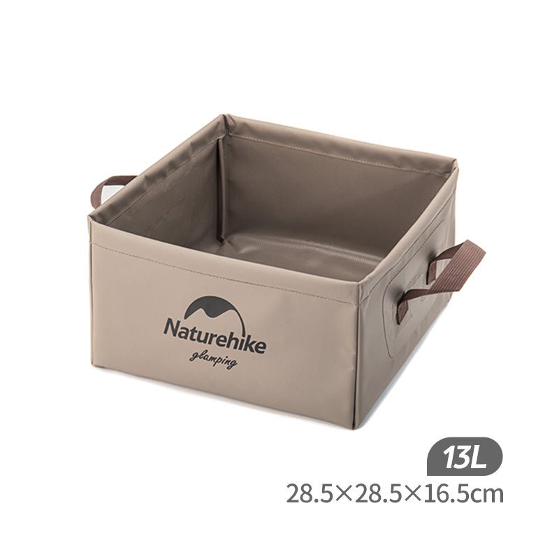 Foldable square bucket - Naturexplore - Naturehike - NH19SJ007 - Brown