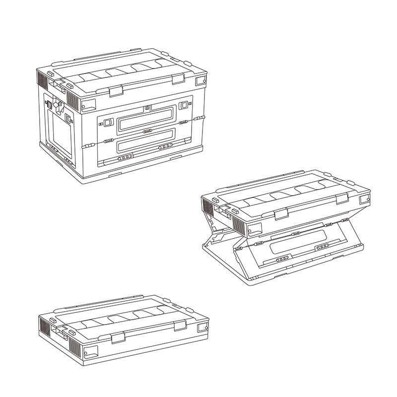 Folding storage box - Naturexplore - Naturehike - NH21SNX01 - Wood tabletop