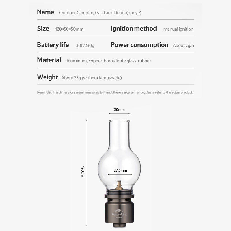 Outdoor Camping Gas Tank Light - Naturexplore - Naturehike - NH21ZM006 -