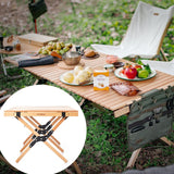 Outdoor folding egg roll table - Naturexplore - Naturehike - NH19JJ009 - Wood