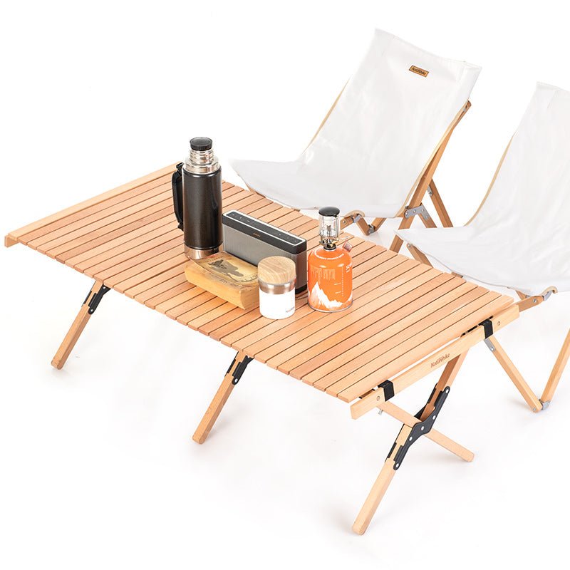 Outdoor folding egg roll table - Naturexplore - Naturehike - NH19JJ009 - Wood