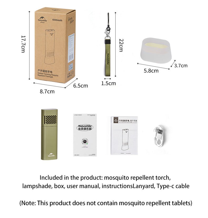 Outdoor mosquito repellent flashlight - Naturexplore - Naturehike - CNH22DQ021 -