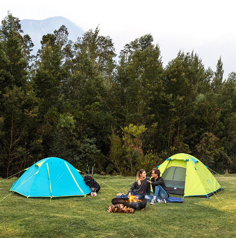 P-Series aluminum pole tent with new material 210T65D embossed design for 3 man - Naturexplore - Naturehike - NH18Z033-P - Orange