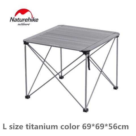 Portable Aluminium Folding Table - Naturexplore - Naturehike - NH16Z016-S - Titanium