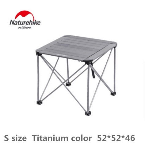 Portable Aluminium Folding Table - Naturexplore - Naturehike - NH16Z016-S - Titanium