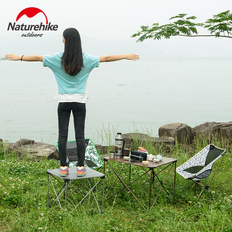 Portable Aluminium Folding Table - Naturexplore - Naturehike - NH16Z016-S - Titanium