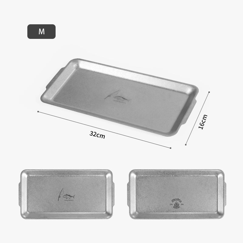 Stainless steel square tray - Naturexplore - Naturehike - CNH22CJ025 - Outdoor life