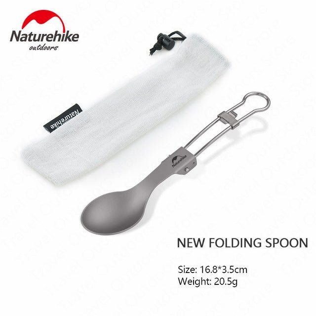 Titanium alloy outdoor travel folding tableware - Naturexplore - Naturehike - NH19C001-J - Spoon