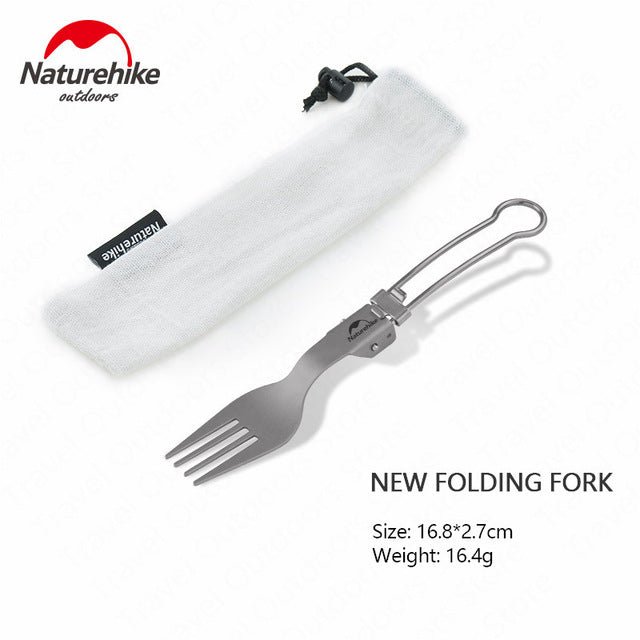 Titanium alloy outdoor travel folding tableware - Naturexplore - Naturehike - NH19C001-J - Fork