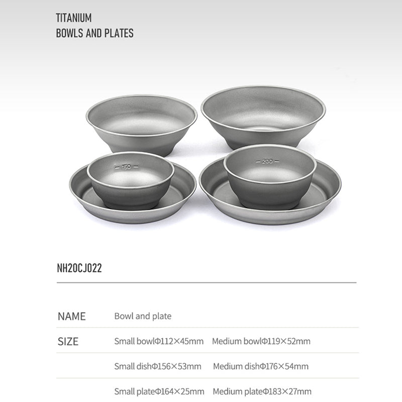 Titanium dishes bowl disc - Naturexplore - Naturehike - NH21CJ001 - Bowl